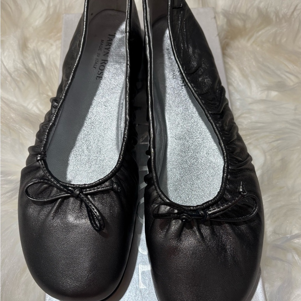 Brand New Authentic Taryn Rose Ballet Flats Size 6.5” 37 Gunmetal Gray